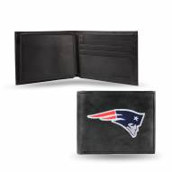New England Patriots Embroidered Leather Billfold Wallet