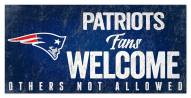 New England Patriots Fans Welcome Sign