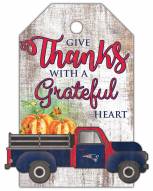 New England Patriots Gift Tag and Truck 11" x 19" Sign