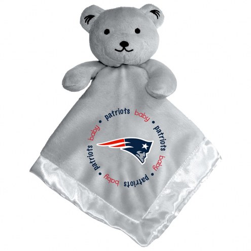 New England Patriots Gray Infant Bear Security Blanket