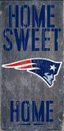 New England Patriots Home Sweet Home Wood Sign