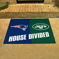 New England Patriots/New York Jets House Divided Mat