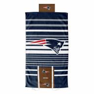 New England Patriots Lateral Comfort Towel with Foam Pillow
