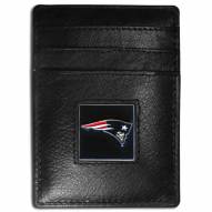 New England Patriots Leather Money Clip/Cardholder