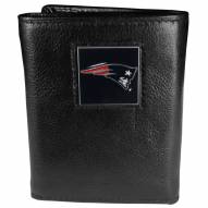New England Patriots Leather Tri-fold Wallet
