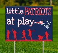 New England Patriots Little Fans at Play 2-Sided Yard Sign