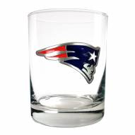 New England Patriots Logo Rocks Glass - Set of 2