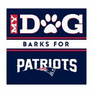 New England Patriots My Dog Barks Navy Wall Art