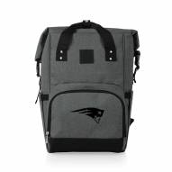 New England Patriots On The Go Roll-Top Cooler Backpack