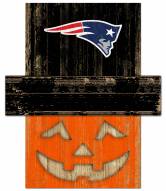 New England Patriots Pumpkin Head Sign