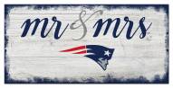New England Patriots Script Mr. & Mrs. Sign