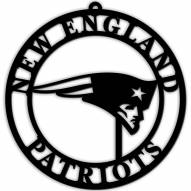 New England Patriots Silhouette Logo Cutout Door Hanger