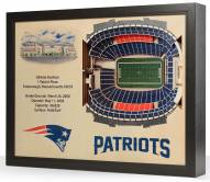 New England Patriots 25-Layer StadiumViews 3D Wall Art