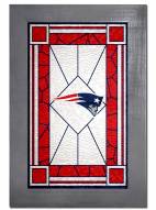 New England Patriots Stained Glass with Frame