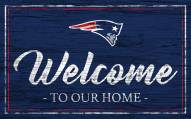 New England Patriots Team Color Welcome Sign
