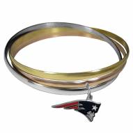 New England Patriots Tri-color Bangle Bracelet