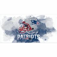 New England Patriots Glass Wall Art Watercolor