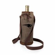 New England Patriots Waxed Canvas Wine Tote