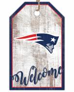 New England Patriots Welcome Team Tag 11" x 19" Sign