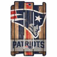 New England Patriots Wood Fence Sign