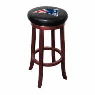 New England Patriots Wooden Bar Stool