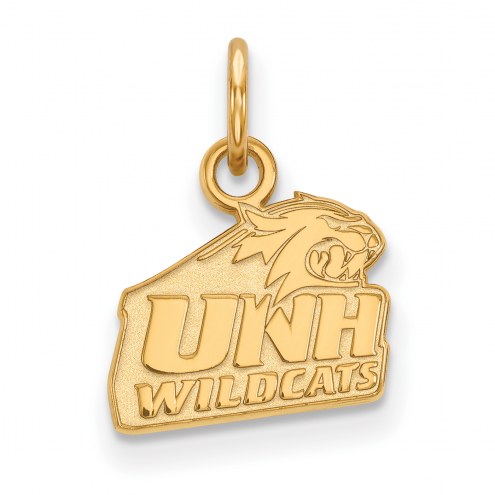 New Hampshire Wildcats NCAA Sterling Silver Gold Plated Extra Small Pendant