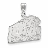 New Hampshire Wildcats Sterling Silver Large Pendant