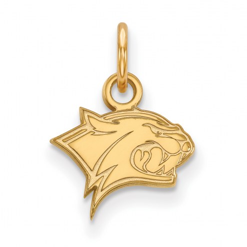 New Hampshire Wildcats Sterling Silver Gold Plated Extra Small Pendant