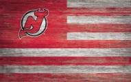 New Jersey Devils 11" x 19" Distressed Flag Sign
