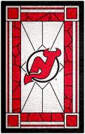 New Jersey Devils 11" x 19" Stained Glass Sign
