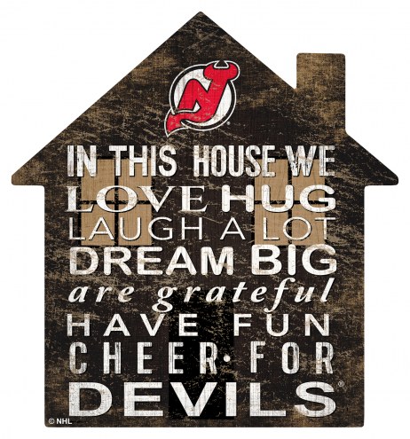 New Jersey Devils 12&quot; House Sign