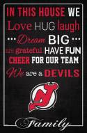 New Jersey Devils 17" x 26" In This House Sign