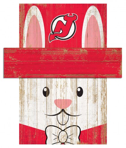 New Jersey Devils 19&quot; x 16&quot; Easter Bunny Head