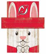 New Jersey Devils 19" x 16" Easter Bunny Head