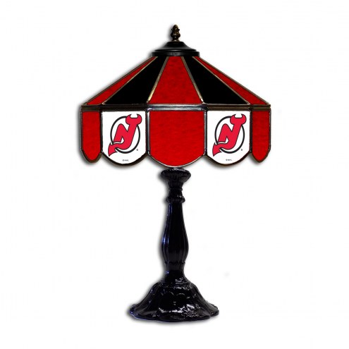 New Jersey Devils 21&quot; Glass Table Lamp