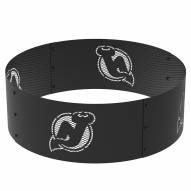 New Jersey Devils 36" Round Steel Fire Ring