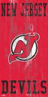New Jersey Devils 6" x 12" Heritage Logo Sign