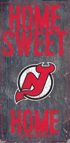 New Jersey Devils 6&quot; x 12&quot; Home Sweet Home Sign