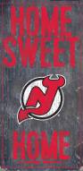 New Jersey Devils 6" x 12" Home Sweet Home Sign