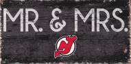 New Jersey Devils 6" x 12" Mr. & Mrs. Sign