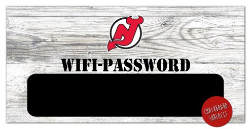 New Jersey Devils 6&quot; x 12&quot; Wifi Password Sign
