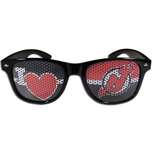 New Jersey Devils Black I Heart Game Day Shades