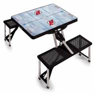 New Jersey Devils Black Sports Folding Picnic Table