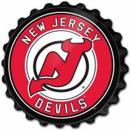 New Jersey Devils Bottle Cap Wall Sign