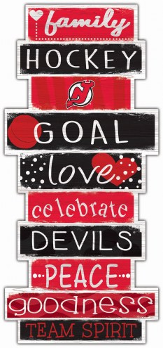 New Jersey Devils Celebrations Stack Sign