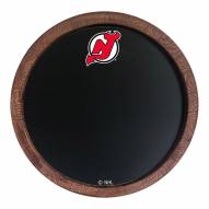New Jersey Devils Chalkboard ""Faux"" Barrel Top Sign