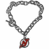 New Jersey Devils Charm Chain Bracelet