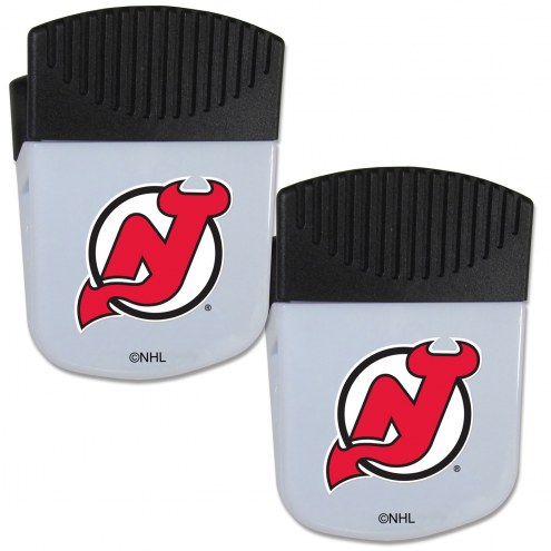 New Jersey Devils Chip Clip Magnet with Bottle Opener - 2 Pack