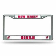 New Jersey Devils Chrome License Plate Frame
