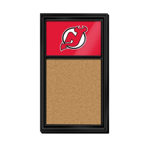 New Jersey Devils Cork Note Board